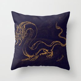 Astral Dragon Throw Pillow
