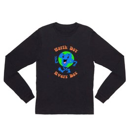 Earth Day Every Day Long Sleeve T Shirt | Graphicdesign, Environmental, Kawaii, 80S, Cute, Vaporwave, Retrowave, Earthday, Motherearth, Lofi 