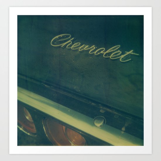 Chevrolet Polaroid Art Print