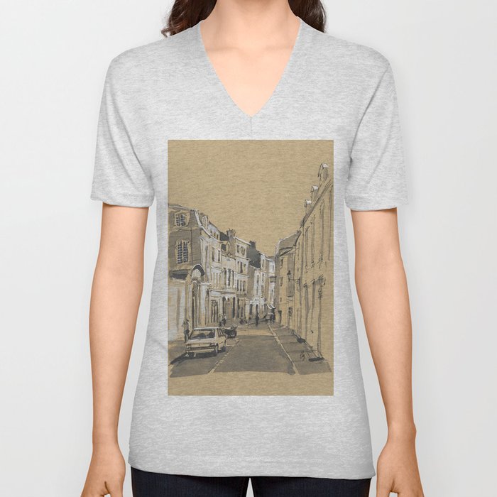 La Rochelle, France V Neck T Shirt