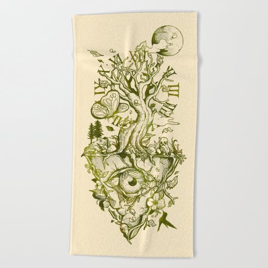 A Glimpse in Time Beach Towel