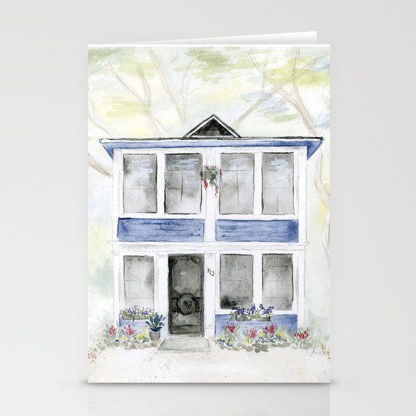 Seaside Cottage - The Blueberry Patch Stationery Cards