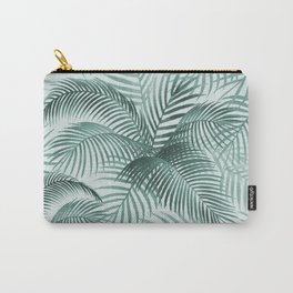 Watercolor Green Palm Leaves  Carry-All Pouch