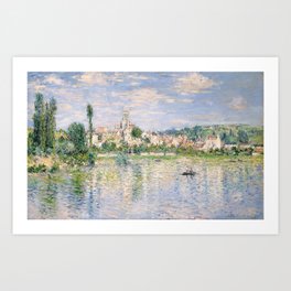 Vetheuil in Summer 1880 by Claude Monet Art Print