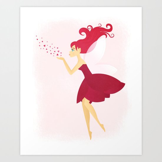 Pink Fairy Art Print