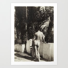 MALE NUDE, by Wilhelm von Gloeden Art Print | Wilhelmvongloeden, Male, Sepia, Nude, Tropical, Photo, Digital Manipulation, Film, Digital 
