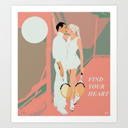 FIND UR HEART Art Print