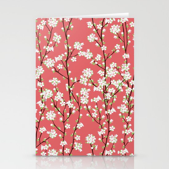 Go Orient Cherry Blossoms Stationery Cards