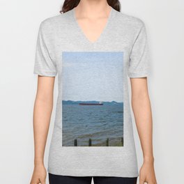 Astoria Oregon | Panorama Photography V Neck T Shirt
