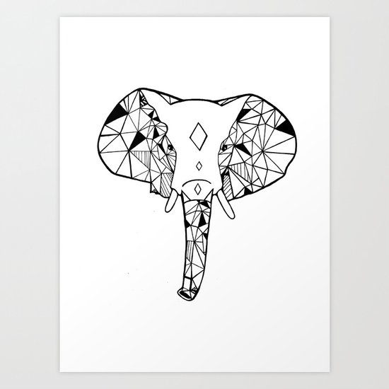 Elephant Art Print