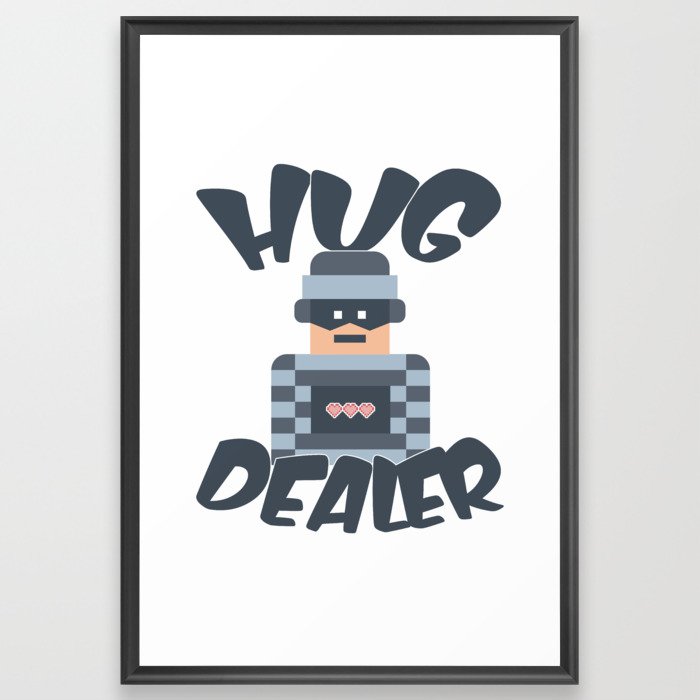 Hug Dealer Framed Art Print