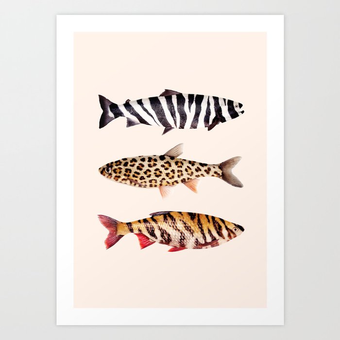 FISH PRINTS Art Print