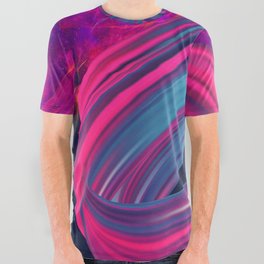 Neon twisted space #2 All Over Graphic Tee