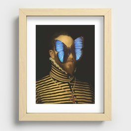 Knight with a butterfly Recessed Framed Print