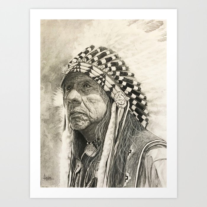 Chief Black Elk Art Print