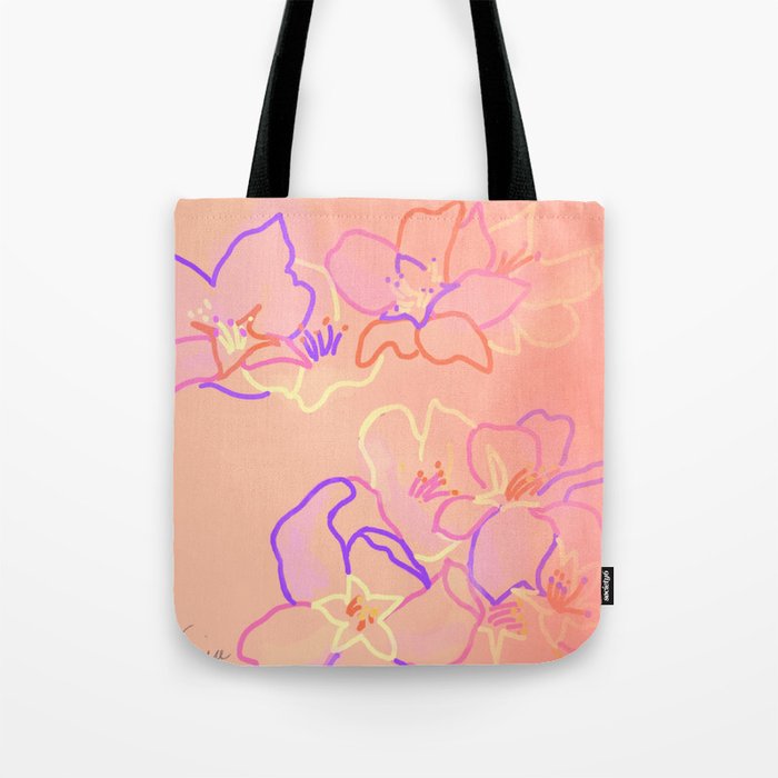 Ultra Peach Blossom  Tote Bag