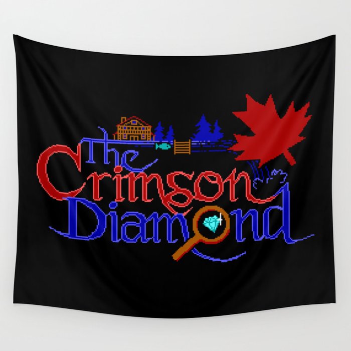 The Crimson Diamond colour logo Wall Tapestry