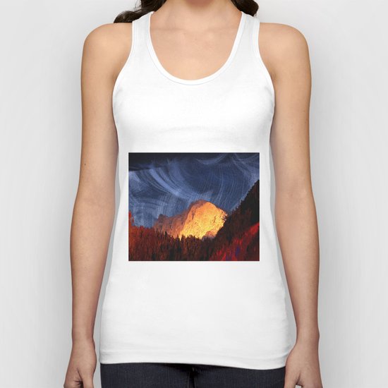 the rock at sunset Unisex Tank Top