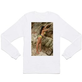 [ AGNIMANI ] Colombian Exotic Sexy Girl Mayi climbing Long Sleeve T-shirt