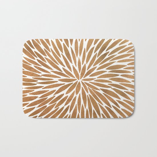Rose Gold Burst Bath Mat