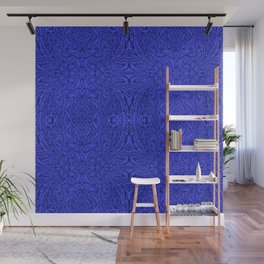 Stare into the Deep Blue Void Abstract Pattern Wall Mural