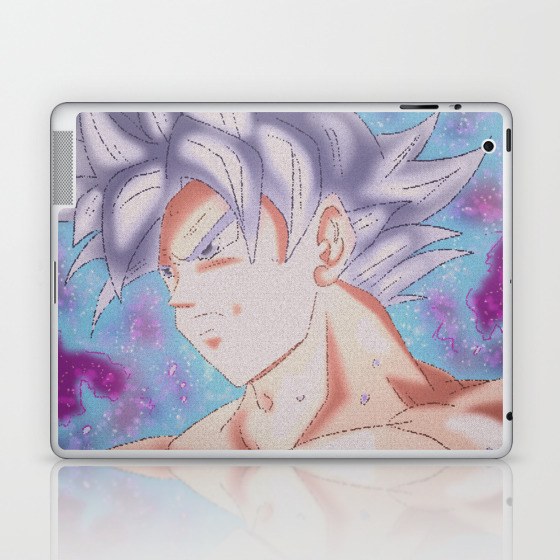 Goku Ultra Instict Pixel Art Dragon Ball Super Heroes Laptop