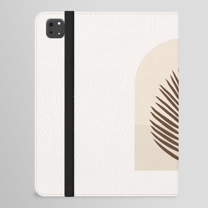 Window Arch | 03 - Palm Leaf Print Retro Sun And Ocean Olive And Pink iPad Folio Case