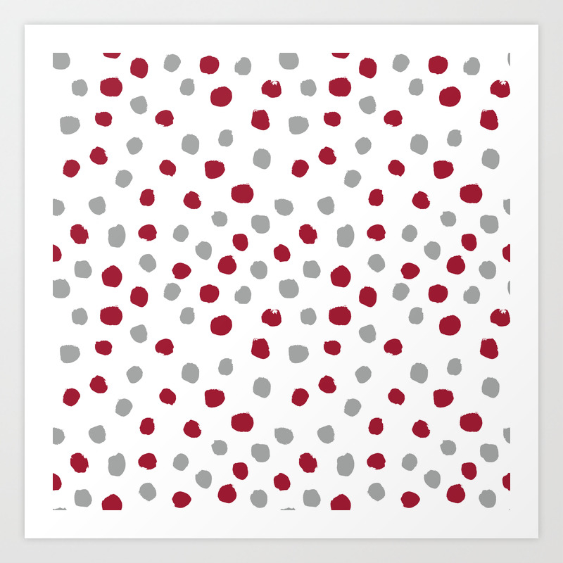 University Of Alabama Colors Dots Polka Dots Minimal Pattern