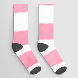 Watercolor Vertical Lines With White 40 Socks