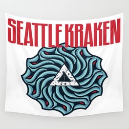 Seattle Kraken Sound Garden Mash Up Wall Tapestry