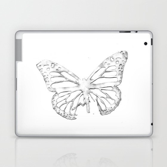 ghost butterfly Laptop & iPad Skin