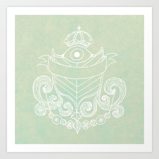 The Evil Eye Emblem Art Print