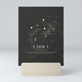 LIBRA - Zodiac Sign Illustration Mini Art Print