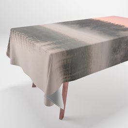 Pink Foggy Forest Tablecloth