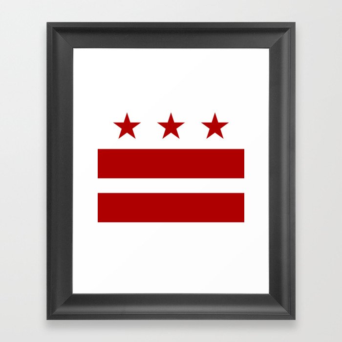 Washington DC District Of Columbia Flag Framed Art Print