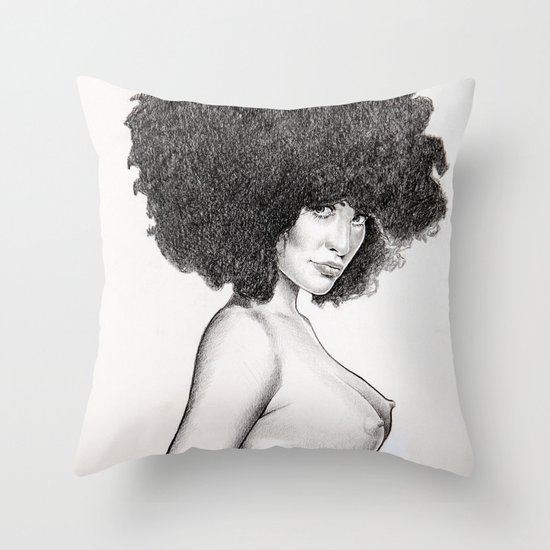 Nude girl 6 Throw Pillow