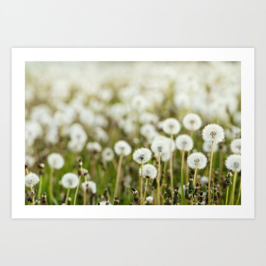 in a field Art Print