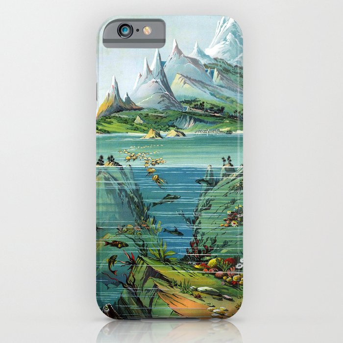 Nature in Descending Regions by Levi W. Yaggy from 1893 iPhone Case