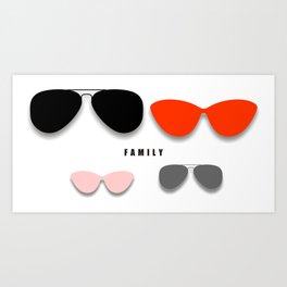 Family  Art Print | Graphic Design, Love, People 