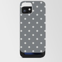 Steely Gray - polka 6 iPhone Card Case