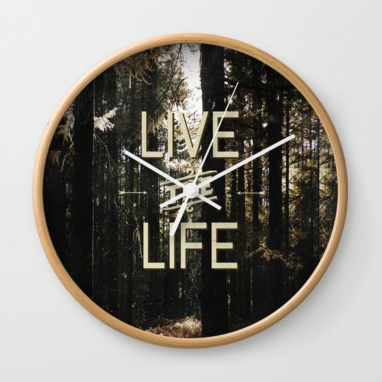 Live the Life Wall Clock