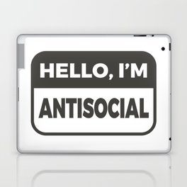 Hello, I'm Antisocial Funny Laptop Skin