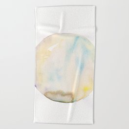 6  | 200130 | Circle | Moon | Watercolor Painting |  Watercolor Art | Minimalism | Minimalist Art Beach Towel
