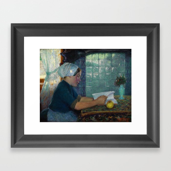 Dutch Interior, 1890 by Edward Henry Potthast Framed Art Print