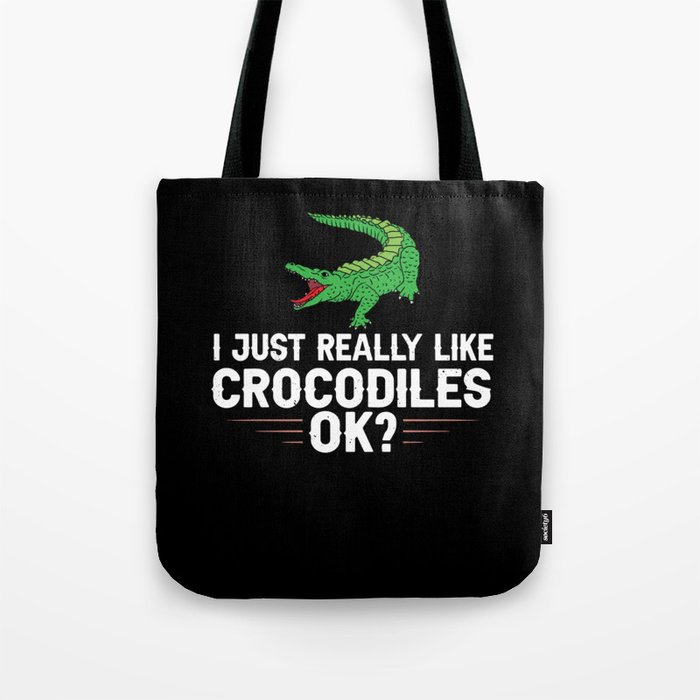 Crocodile Alligator Reptile Africa Animal Head Tote Bag