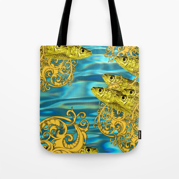 Gold_Fish Tote Bag