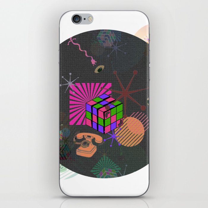 Retro Wild Cube Fantasy Abstract  iPhone Skin