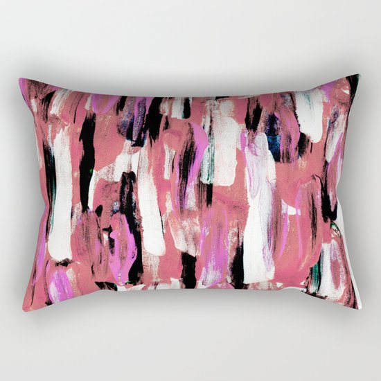 Colourful Feathers Rectangular Pillow