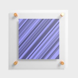 New Color 2022 Very Peri Stripes pattern blue Diagonal  Floating Acrylic Print