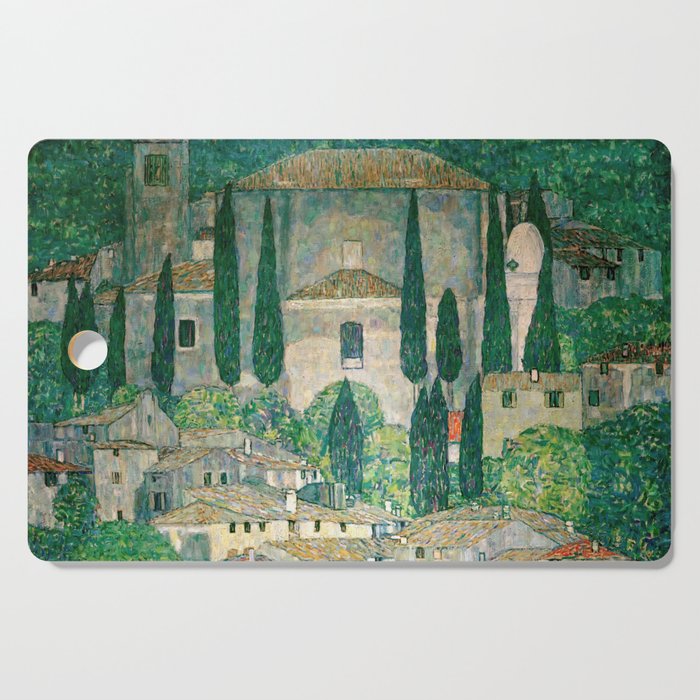 Gustav Klimt - Church in Cassone Cutting Board
